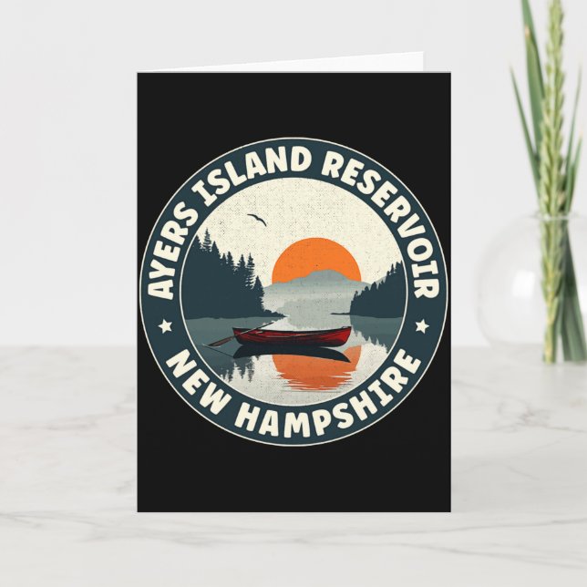 Ayers Island Reservoir New Hampshire T Shirt  Card (Front)