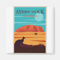Ayers Rock Australia, Uluru Travel Poster