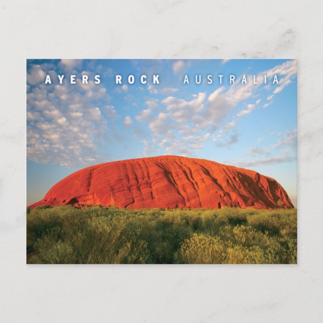 ayers rock in australia postcard (Front)