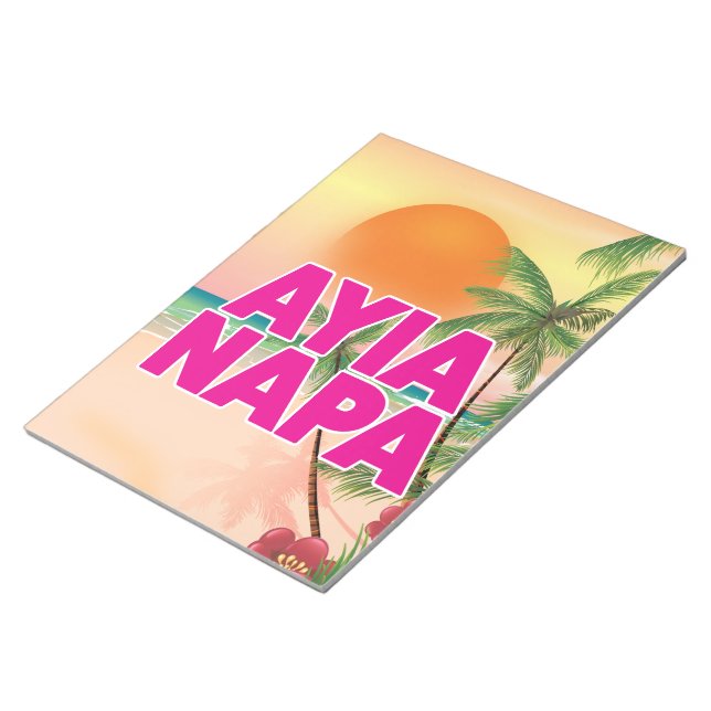 Ayia Napa Holiday poster Notepad (Angled)