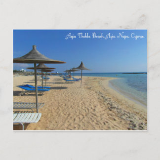 Ayia Thekla beach Postcard