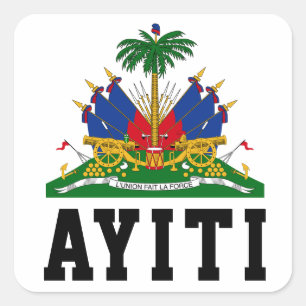 Ayiti  square sticker