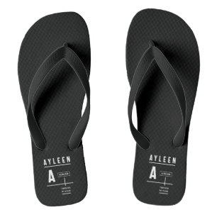 Ayleen Personalised Name Birthday Gift Flip Flops