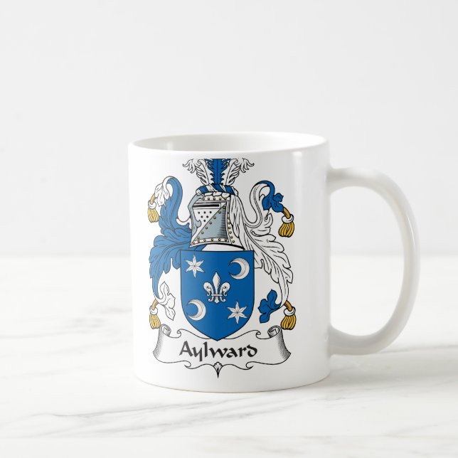 Aylward Family Crest Coffee Mug (Right)