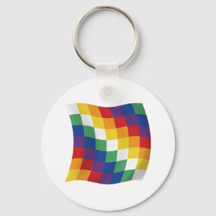 Aymara Flag Keychain