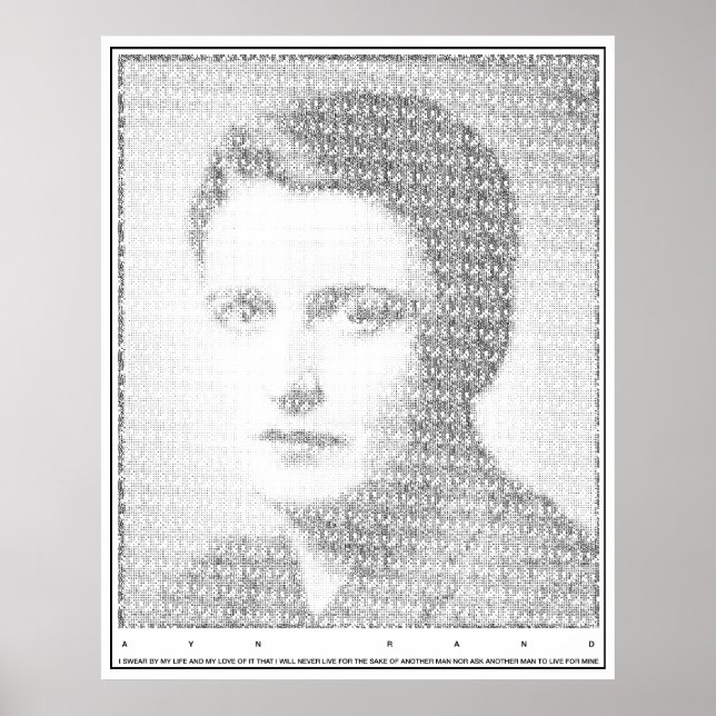 Ayn Rand Oath of the Valley Poster (Front)