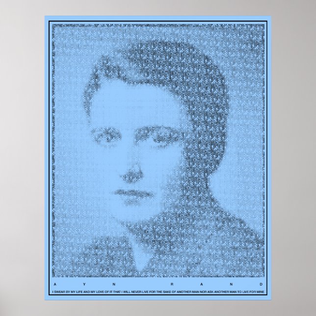 Ayn Rand Oath of the Valley Poster (Front)
