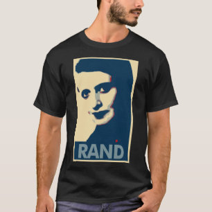 Ayn Rand Poster Political Parody T-Shirt