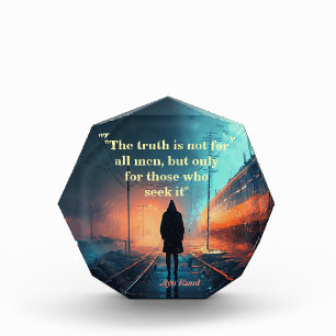 Ayn Rand Quote On The Truth (John Galt Image) Photo Block