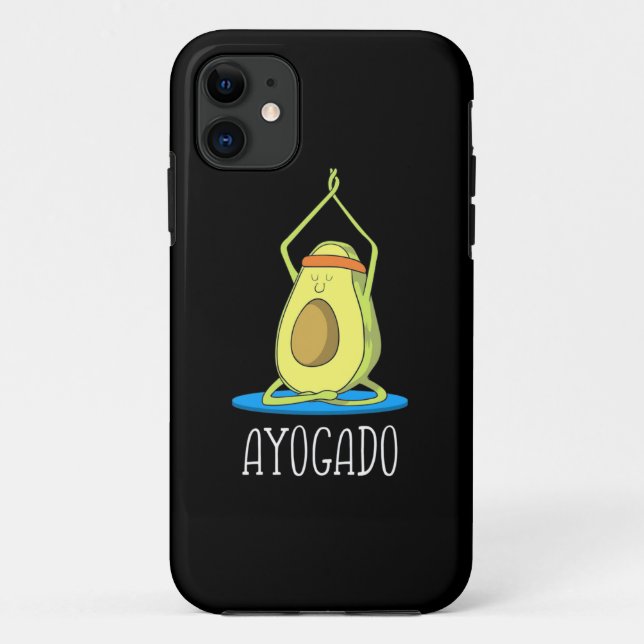 Ayogado Avocado Yoga Lover Case-Mate iPhone Case (Back)