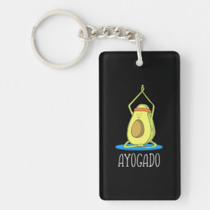 Ayogado Avocado Yoga Lover Key Ring