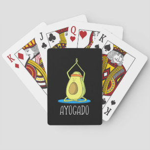Ayogado Avocado Yoga Lover Playing Cards
