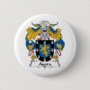 Ayora Family Crest 6 Cm Round Badge