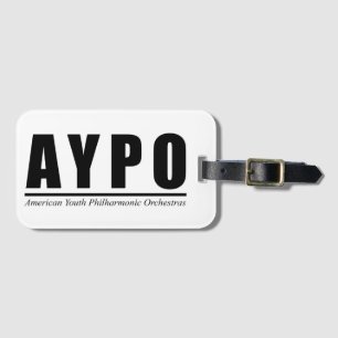 AYPO Logo (Black) Luggage Tag