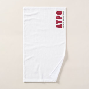 AYPO Red Logo Hand Towel