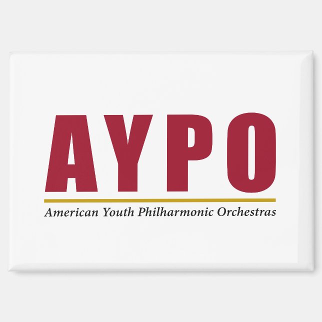 AYPO Red Logo Magnet (Front)