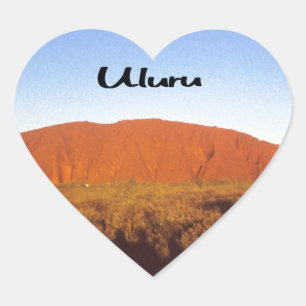 Ayres Rock Heart Sticker
