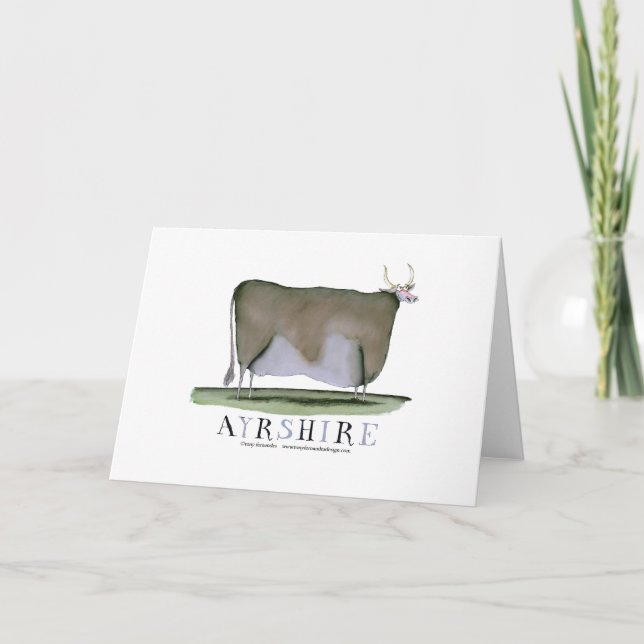 ayrshire cow, tony fernandes card (Front)
