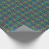 Tartan Plaid Farmhouse Forest Green Wrapping Paper