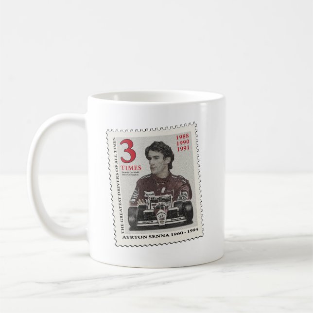 Ayrton Senna Coffee Mug (Left)
