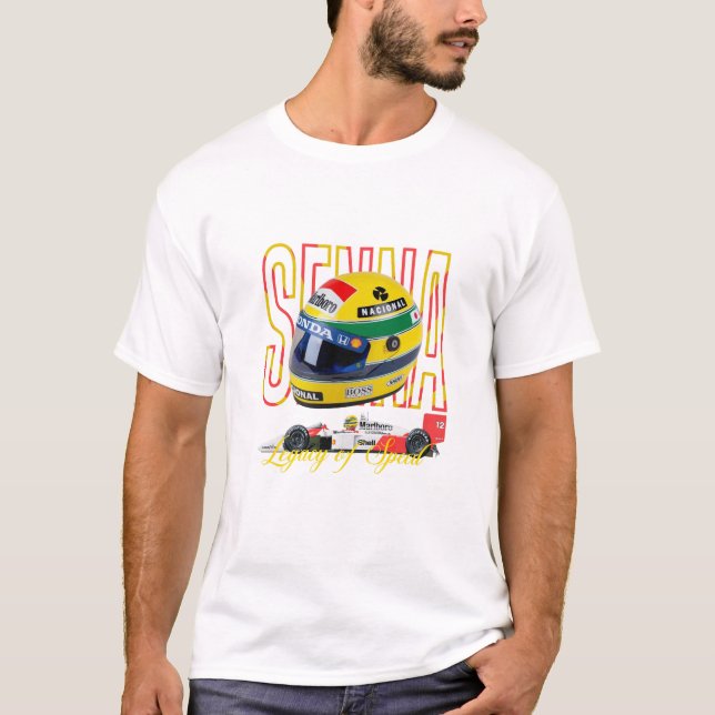 Ayrton Senna Fan Formula 1 T-Shirt (Front)