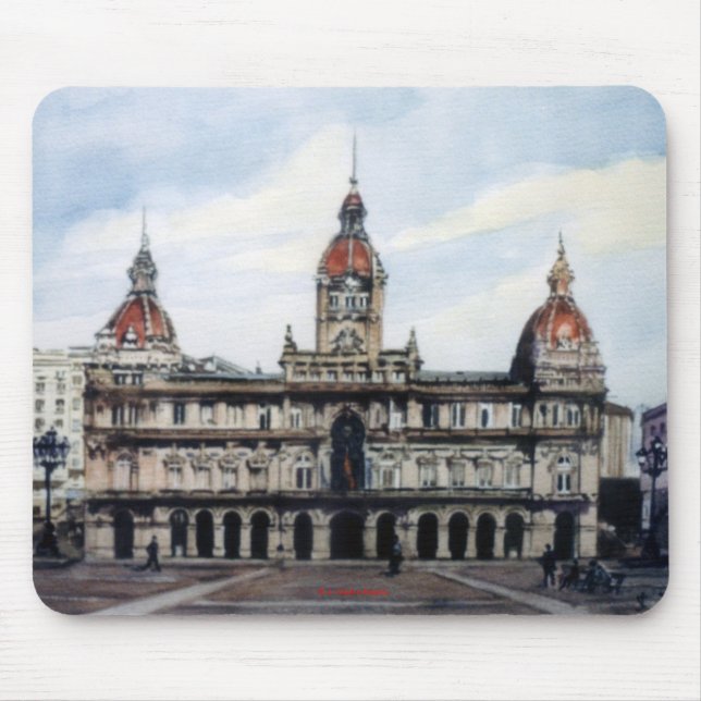 Ayuntamiento de A Coruña Mouse Mat (Front)