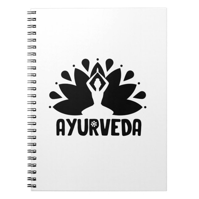 Ayurveda Gift Ideas | Spirituality Massages Yoga Notebook (Front)