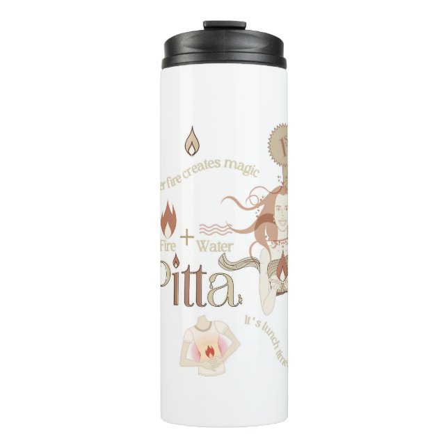 Ayurveda Pitta Thermal Tumbler  (Front)
