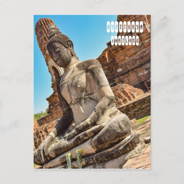 Ayutthaya in Thailand Postcard (Front)