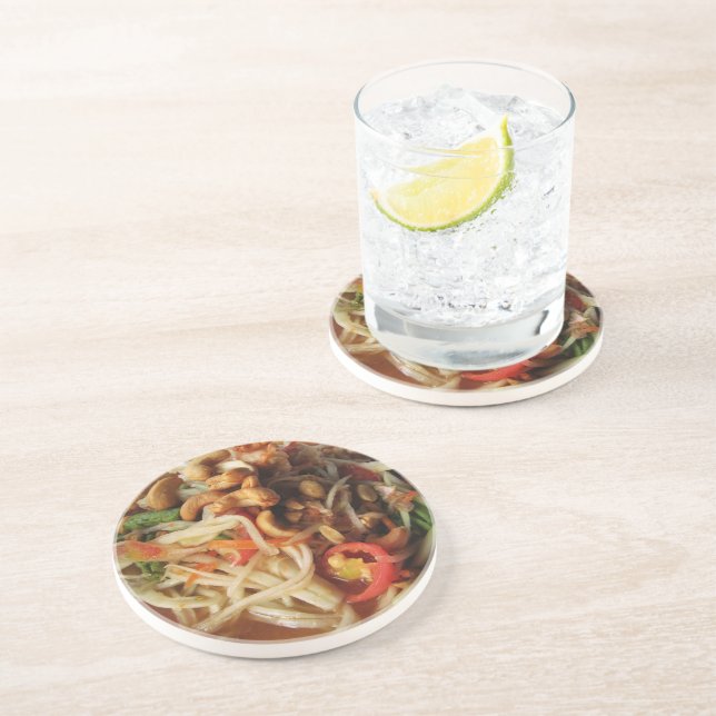 Ayutthaya Spicy Papaya Salad [Som Tam] with Cashew Coaster (Side)