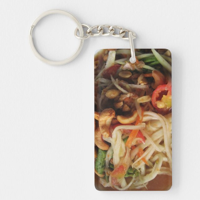 Ayutthaya Spicy Papaya Salad [Som Tam] with Cashew Key Ring (Front)
