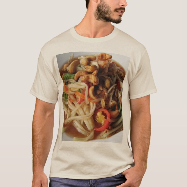 Ayutthaya Spicy Papaya Salad [Som Tam] with Cashew T-Shirt (Front)