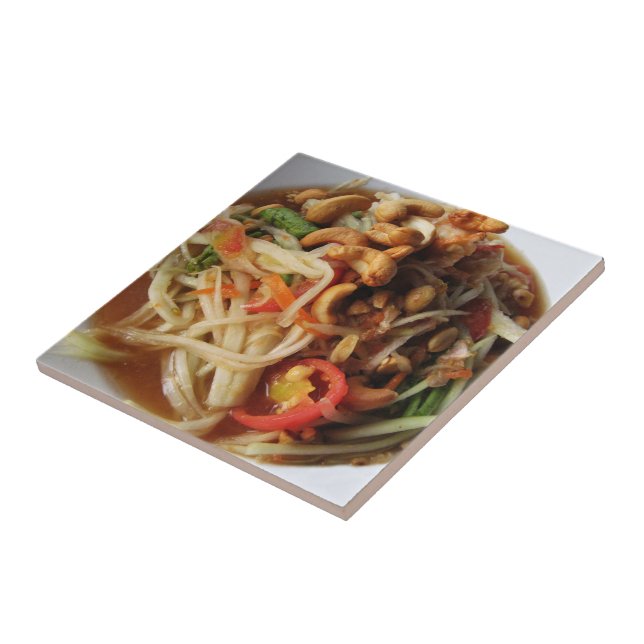 Ayutthaya Spicy Papaya Salad [Som Tam] with Cashew Tile (Side)