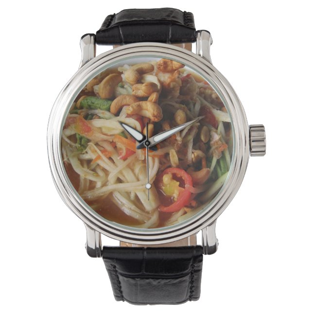 Ayutthaya Spicy Papaya Salad [Som Tam] with Cashew Watch (Front)