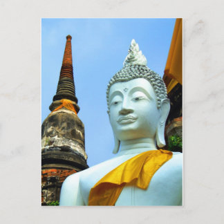 Ayutthaya. Wat Yai Chai Mongkol. Postcard
