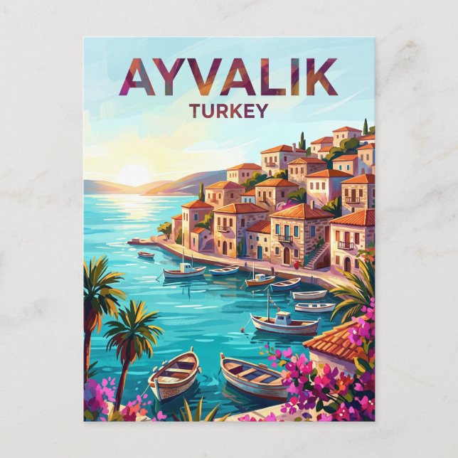 Ayvalık Turkey Postcard (Front)
