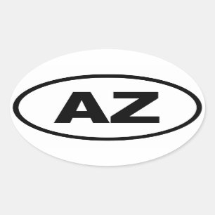 AZ Arizona Oval Sticker