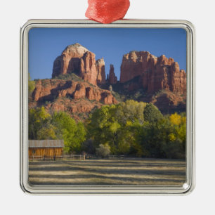 AZ, Arizona, Sedona, Crescent Moon Recreation 2 Metal Tree Decoration