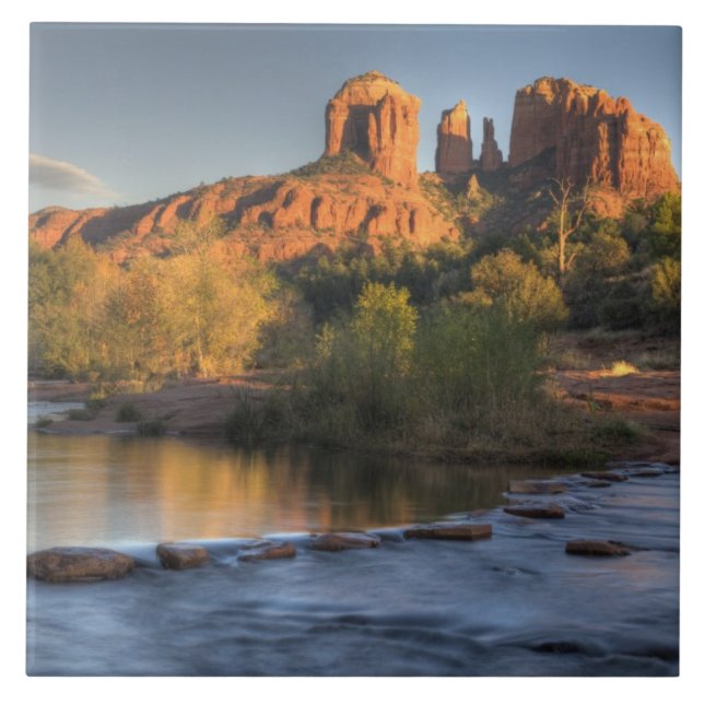 AZ, Arizona, Sedona, Crescent Moon Recreation 3 Tile (Front)