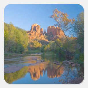 AZ, Arizona, Sedona, Crescent Moon Recreation Square Sticker