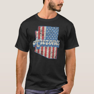 Az Arizona Us Flag Grand Canyon State Outdoors Act T-Shirt