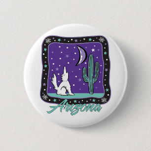 AZ-Coyote 6 Cm Round Badge