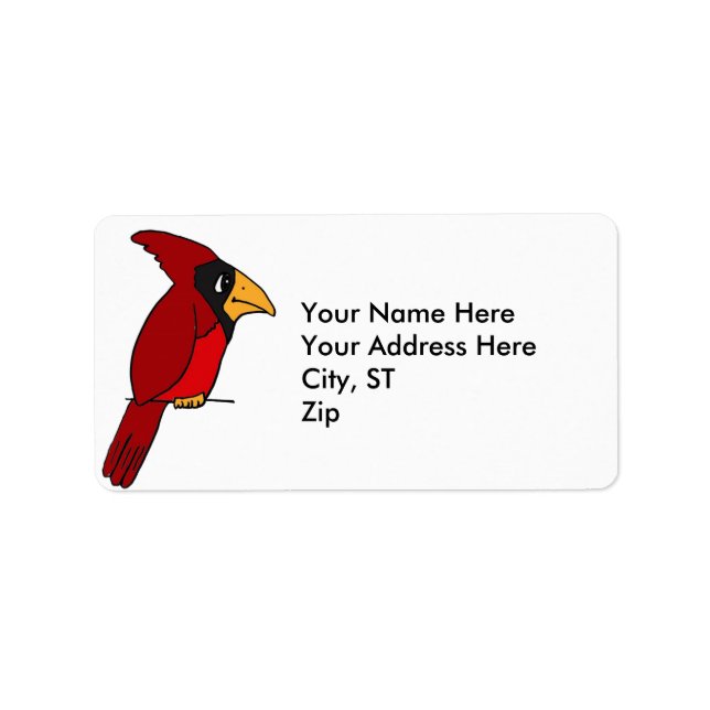 AZ- Funny Cardinal Address labels (Front)
