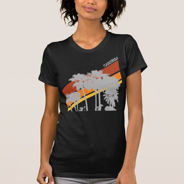 AZ Palm Grey Silouhettes T-Shirt (Front)