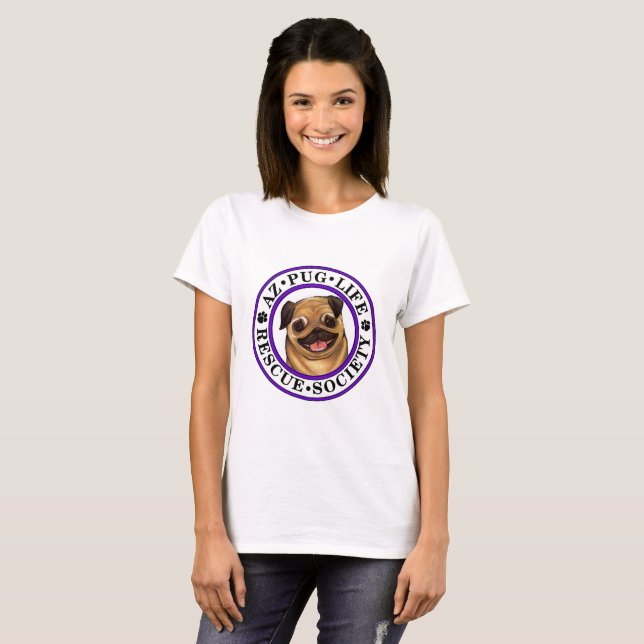 AZ Pug Life basic t-shirt (Front Full)