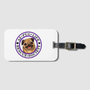 AZ Pug Life luggage tag