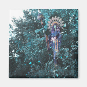 aza goddess of feminine energy of the cosmos magnet