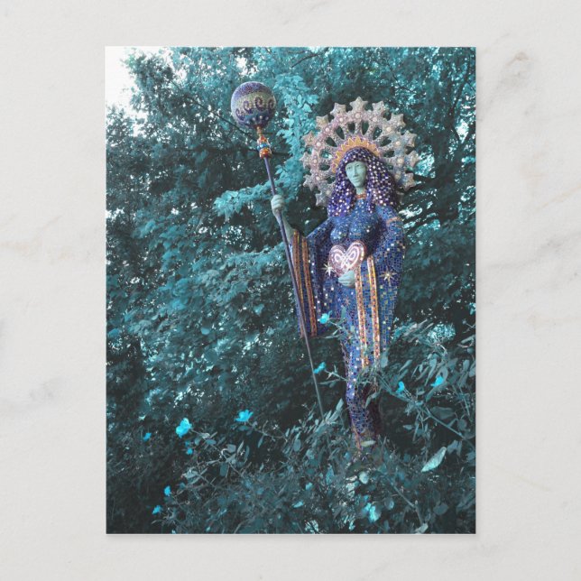 aza goddess of feminine energy of the cosmos postcard (Front)