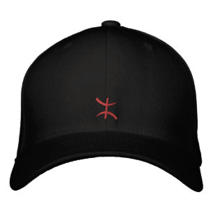 aZa rouge de 3 cm Embroidered Hat