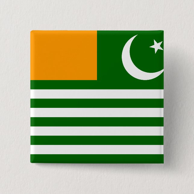 Azad Kashmir, Pakistan 15 Cm Square Badge (Front)